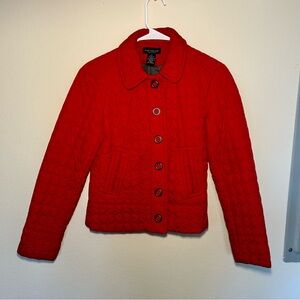 Rafaella Vibrant Red Quilted Puffer Jacket